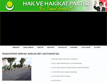 Tablet Screenshot of hakvehakikatpartisi.com